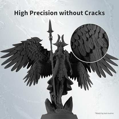 ANYCUBIC Water Washable Resin, 3D Printer Resin with Low Viscosity and Fast Printing, 405nm High Precision UV-Curing 3D Resin, Photopolymer Resin for 8K Capable LCD DLP 3D Printing (Black, 1kg)