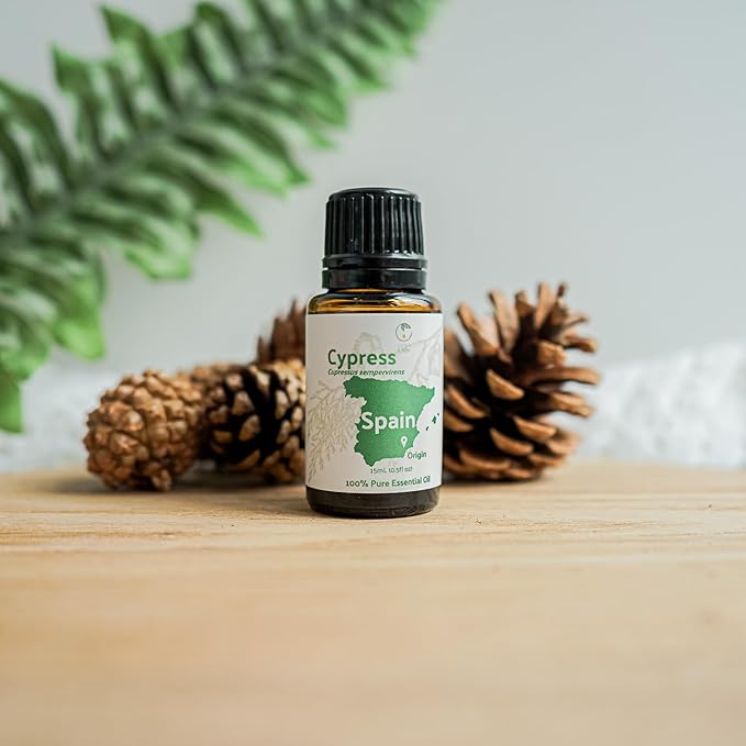 Nature Packaged Cypress Essential Oil - Direct from Essential Oils SL in Mediterranean Spain - Aceite de Ciprés for Diffuser, 100% Pure Therapeutic Grade - Aromatheraphy, Skincare (22lbs)