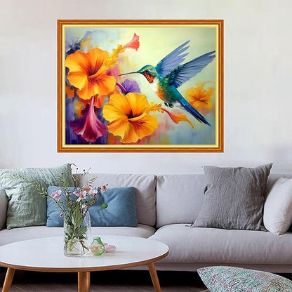 Redxing Stamped Cross Stitch Kits Embroidery kit for Beginners Adults Full Range of Embroidery Patterns Starter Kits DIY Printed Cross Stitch Kits Needlepoint Kits 11CT-Hummingbirds 16x20 inch