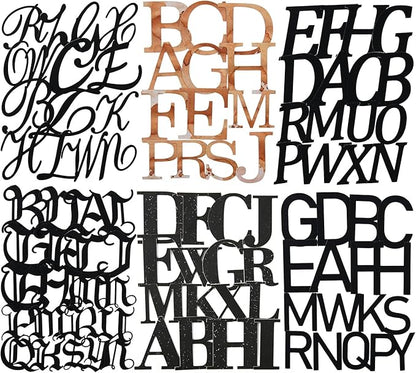 AuriicLeaf Alphabet Cardstock Sticker Set, 156Pcs Bold Letter Stickers for Scrapbooking, Journaling, Junk Journal Supplies, and DIY Crafts