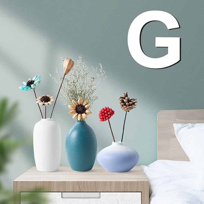 12 Inch Wooden Letter G, 1/4 Inch Thick Large Unfinished Wood Letter for DIY Crafts Home Wall Decor