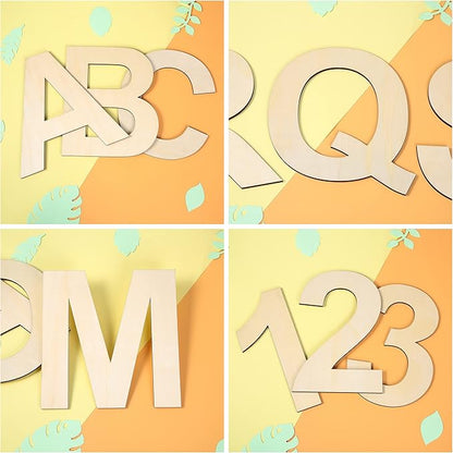 12 Inch Wooden Number 5, 1/4 Inch Thick Large Unfinished Wood Letter for DIY Crafts Home Wall Decor