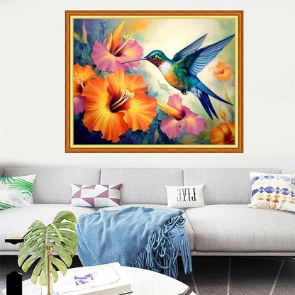 Dooxvey Cross Stitch Kits for Adults Stamped Full Range of Embroidery Starter Kits for Beginners 11CT Printed Cross Stitch Patterns Needlepoint Kits Stamped Crossstitching-Hummingbirds 16x20 inch