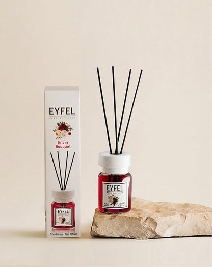 EYFEL Reed Diffusers for Home – Bouquet Reed Diffuser Set 4.05 fl oz Oil Diffuser Sticks, Bathroom Diffuser, Home Fragrances, Scented Sticks, Home Décor