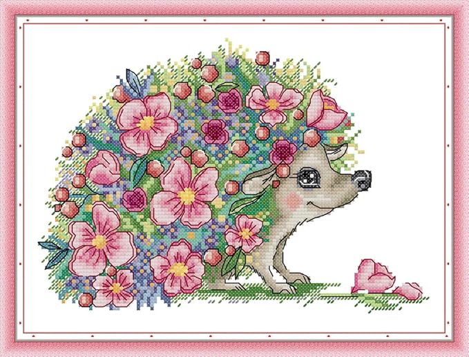 Funcrostitch Counted Cross Stitch Kits for Beginners,14ct Unprinted Pattern