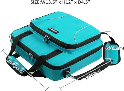 | Large Embroidery Project Bag - Cross Stitch Supplies Organizer - Embroidery Kits & Storage Bag - Organizer for Floss, Loops (Bag Only)