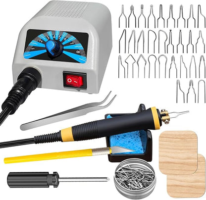 FIRElood LH20 Wood Burning Kit,Wood Burning Tool, Adjustable Temperature Wood Burner Kit,professional wood burning kit for Adults Beginners Craft,pyrography pen Comes With 30Pyrography Wire Tips