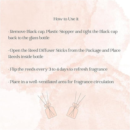 Preston and Lee Reed Diffuser Set | 100 ml (3.4 fl oz) Lavender Scent | Reed Diffuser Set | Aromatherapy Diffusers | Natural Reed Diffuser Oil for Home and Spa Fragrance