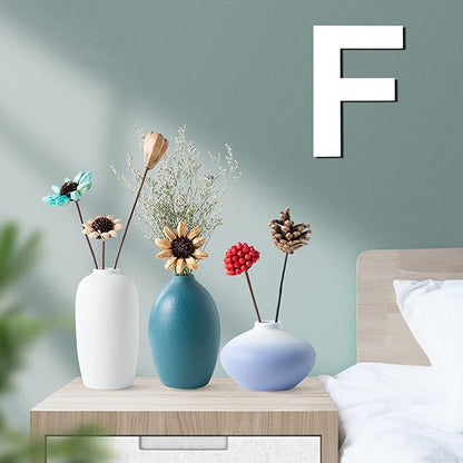 12 Inch Wooden Letter F, 1/4 Inch Thick Large Unfinished Wood Letter for DIY Crafts Home Wall Decor