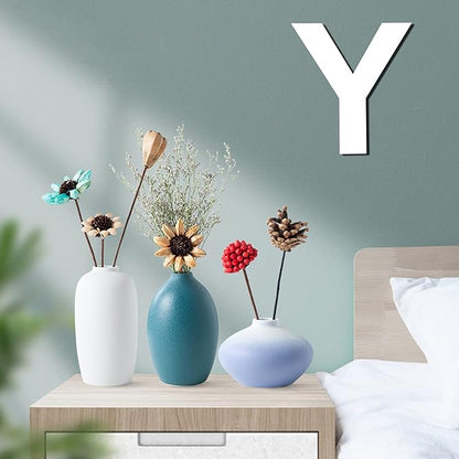 12 Inch Wooden Letter Y, 1/4 Inch Thick Large Unfinished Wood Letter for DIY Crafts Home Wall Decor