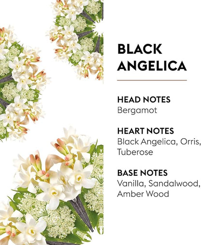 Maison Berger Black Angelica Lampe Berger Refill, 1 Liter (33.8 fl oz), 2-in-1 Catalytic System, Neutralizes Odors and Diffuses Fragrance, Bergamot, Black Angelica, Vanilla, Made in France