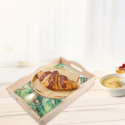 JISHSHAY Elf Fairy Diamond Art Serving Tray Diamond Painting Food Tray Gem Art Serving Platter Gem Painting Mosaic Kits for Adults DIY Kits for Adults, with Wood Handle 20×30cm/7.87×11.81in