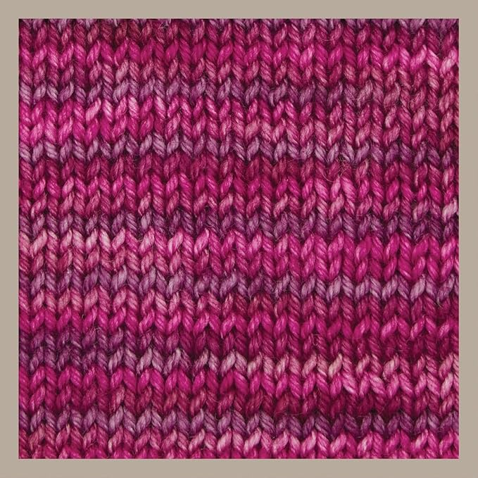 KnitPro Symfonie Hand Dyed Yarn | Extra Fine Merino Wool & Polyamide Blend for Knitting & Crocheting, Fingering Weight, Oeko-TEX Certified 400m, 100g Skein | Terra Variegated Autumn Rose