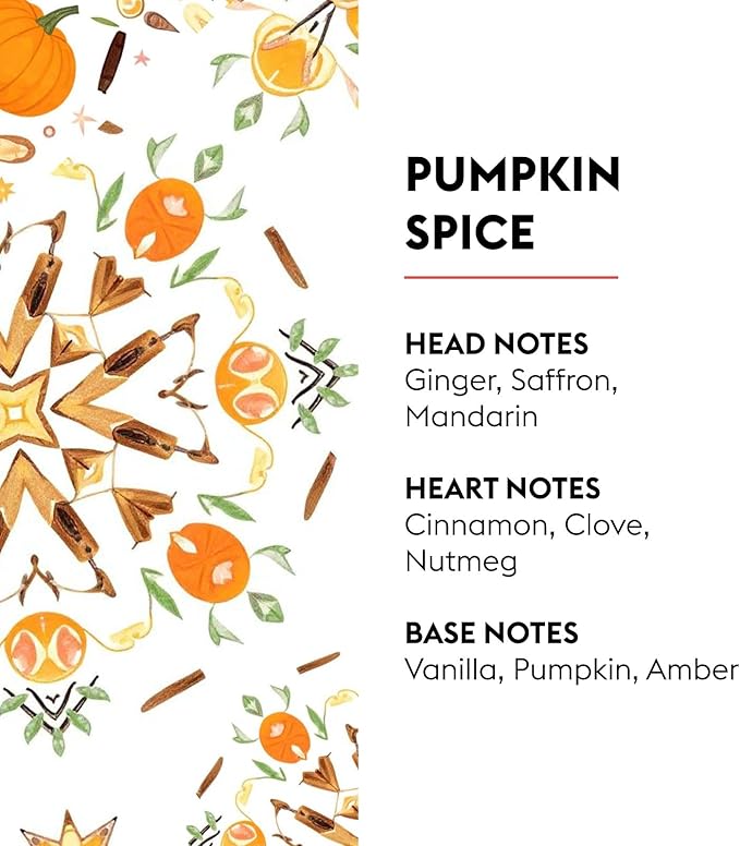 Maison Berger Pumpkin Spice Lampe Berger Refill, 1 Liter (33.8 fl oz), 2-in-1 Catalytic System, Neutralizes Odors and Diffuses Fragrance, Ginger, Cinnamon, Clove, Made in France