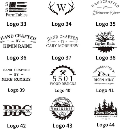 KAINSY Custom Wood Branding Iron, Personalized Metal Burning Stamp for Leather Food Bread Making Wood, Flame Heat Stamp with Your Logo Design, Customized Gift for Wedding Handcraft Lover(2Inches)