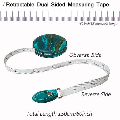 Tape Measure Body Measuring Tape，Medical Body Cloth Tailor Craft Dieting Measuring Tape, Dual Sided Retractable Ruler Colour Printed Soft Tape Measure Retractable