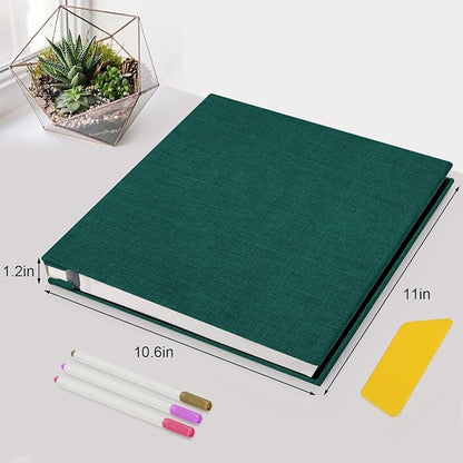 Zesthouse Photo Album Self Adhesive Pages, 60 Pages Magnetic Scrapbook Albums with Sticky Page, Photos Album Holds 8x10 & 5X7 & 4x6 & 6x8 & 3x5, Large Picture Book Ideal Gift for Family Wedding Baby