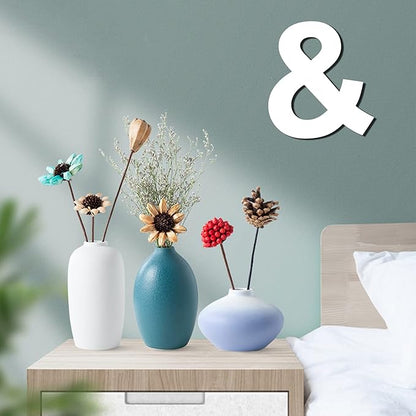 12 Inch Wooden Symbol &, 1/4 Inch Thick Large Unfinished Wood Letter for DIY Crafts Home Wall Decor