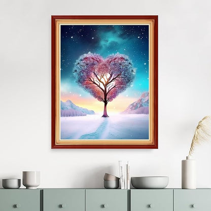Dimensean Stamped Cross Stitch Kits Full Range of Embroidery Patterns Starter Kits for Beginners Adult DIY Cross Stitches Needlepoint Kits 11CT-The Giving Tree 16x20 inch