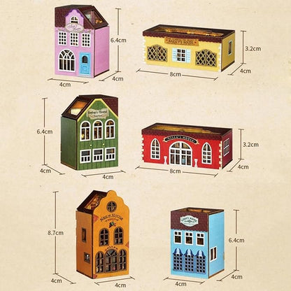 DIY Miniature House Kit, CUTEROOM Mini House Kit for Adult to Build, Wooden Dollhouse Making Kit with Furniture, Christmas Birthday Gifts
