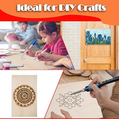 12 Pack Basswood Sheets for Crafts-12 x 20 x 1/8 Inch- 3mm Thick Plywood Sheets with Smooth Surfaces-Unfinished Rectangular Wood Boards for Laser Cutting, Wood Burning, Architectural Models, Staining