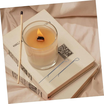 20pcs Wick Holders for Candle Making Carbon Steel Wick Centering Tools for Tealight and Oil Lamp Essential Accessory for DIY Crafting Projects
