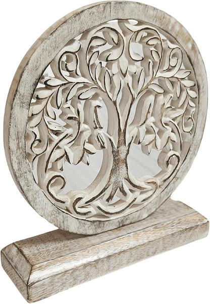 VANIYA CRAFTS® Wooden Carved Handmade Engraved Table Decor Table Sculpture Home Decor Statue for Living Room, Bedroom, Office Desktop, Cabinets