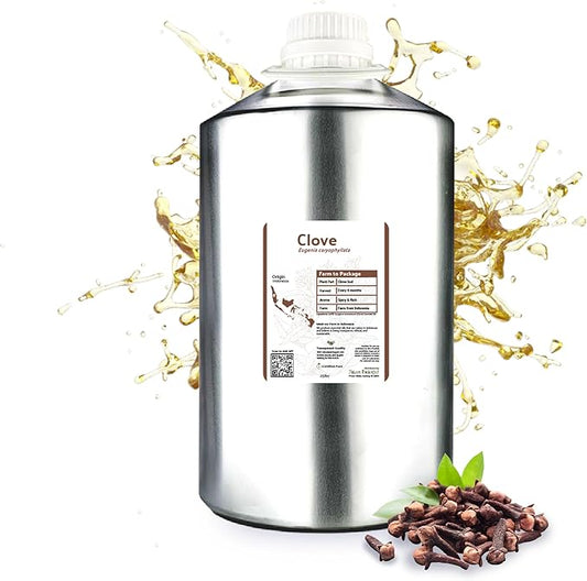 Nature Packaged Clove Essential Oil - 100% Pure Steam Distilled Natural Aceite de Clavo from Indonesia for Aromatherapy & Wellness - Premium Grade (22lbs)