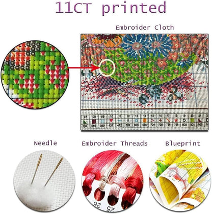 Bathtub Stamped Cross Stitch Kits Printed Dimensions Embroidery Art Craft - Image 6