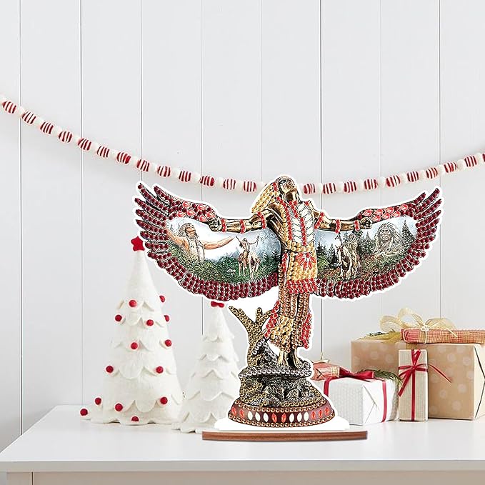 Tontut DIY Diamond Art Painting kit Ornament, Wings Religious Handmade Three-Dimensional Ornaments, The Perfect Combination of Decoration and Art, Excellent Choice for Home Decoration Gifts