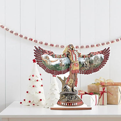 Tontut DIY Diamond Art Painting kit Ornament, Wings Religious Handmade Three-Dimensional Ornaments, The Perfect Combination of Decoration and Art, Excellent Choice for Home Decoration Gifts