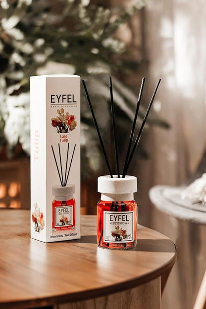 EYFEL Reed Diffusers for Home – Tulip Reed Diffuser Set 4.05 fl oz Oil Diffuser Sticks, Bathroom Diffuser, Home Fragrances, Scented Sticks, Home Décor