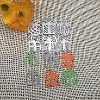 Lapoo Tool Metal Cutting Die for Scrapbooking - Durable, Cut Stencils for DIY Scrapbook Photo Album Decorative Paper Card, Card Making Supplies, Embossing (6 Kinds of Gifts 4 x 3.1 in) - Image 4