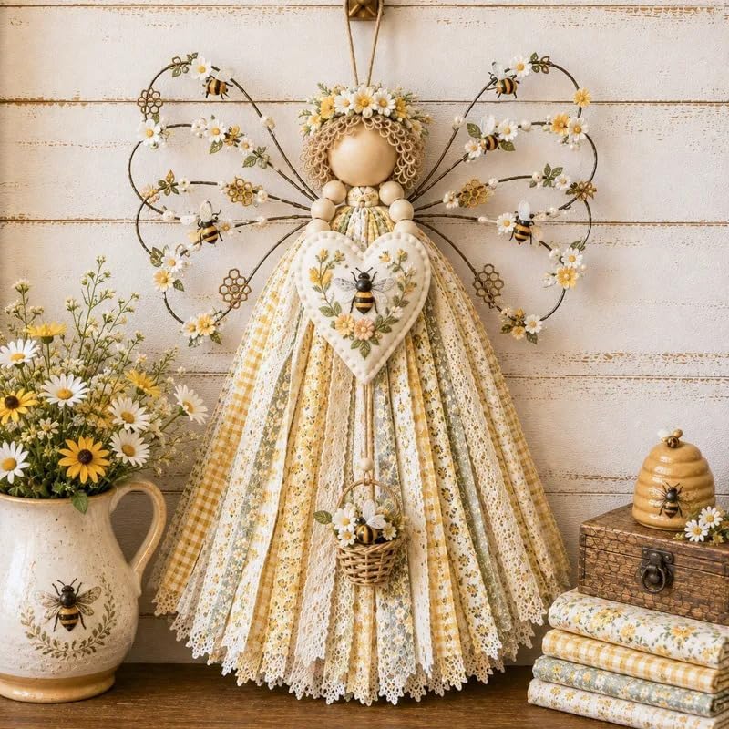 Macrame Wall Weaving Craft,Angel Fabric Hanging DIY Kit by Unknown