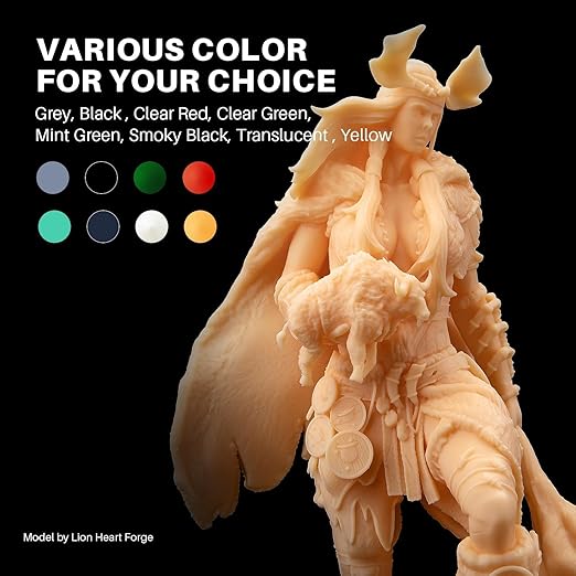 ELEGOO ABS-Like 3D Printer Resin 3.0, 405nm UV Curing Photopolymer Resina for Mars Saturn Jupiter MSLA DLP LCD Impresora with High Strength and Toughness, Low Viscosity, Clear Blue 2000g
