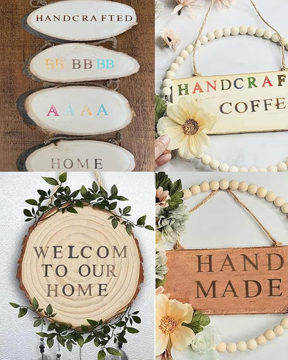3/4" Wood Burning Letter Kit with Electric Branding Iron, 36 Pcs Wood Burning Kit with Letter & Number Stamps for Wood Leather Hats Branding, DIY Gifts for Wedding Birthday Christmas