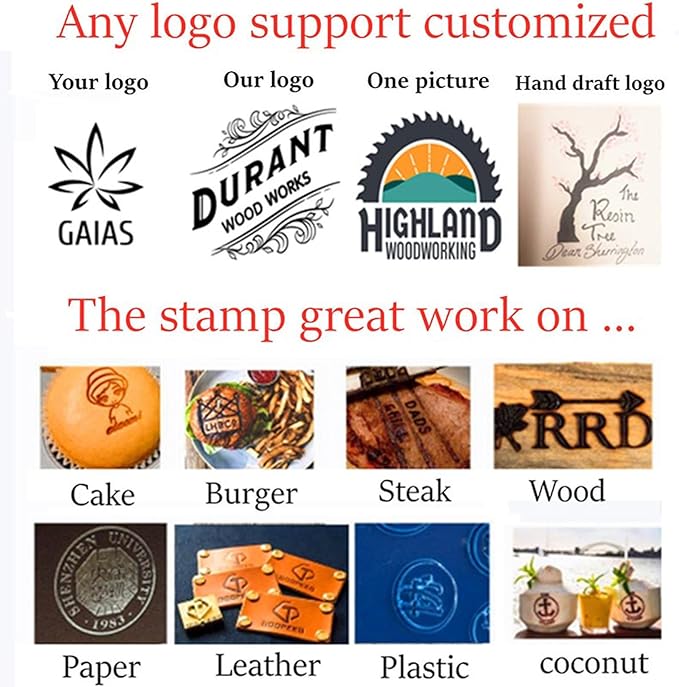Custom Branding Iron for Wood Logo, for Wood Branding Iron Personalized Branding Iron stmap (1.5"x1.5" Electronic Soldering Iron)