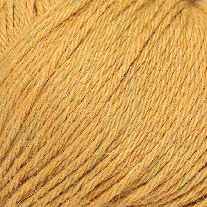 100% Baby Alpaca Yarn Wool Set of 3 Skeins (150 Grams) DK Weight - Made in Peru - Heavenly Soft and Perfect for Knitting and Crocheting (Golden Yellow, DK)