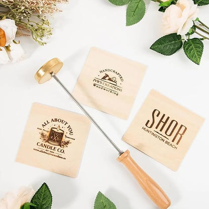 Custom Branding Iron for Wood, Personalized Logo Branding Iron Stamp for Wood, Leather, Meat, Metal Branding Iron Leather Stamps, Wedding Gifts, Handmade Gifts