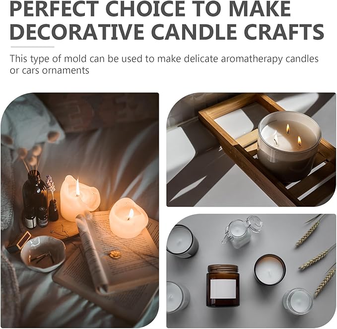 6Pcs Chess Shape Silicone Mold for Candle and Soap Making DIY Epoxy Casting Molds for Handmade Chess Crafts Creative Wax Melt and Candle Craft Kit
