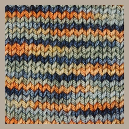 KnitPro Symfonie Hand Dyed Yarn | Extra Fine Merino Wool & Polyamide Blend for Knitting & Crocheting, Fingering Weight, Oeko-TEX Certified 400m, 100g Skein | Terra Variegated Newyork Newyork