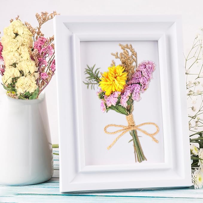 10 Pack Pro Size Dried Flower Bouquets Various Natural Dried Flower Combinations with Stem Dried Embossing Flower Dry Floral Arrangement for Vase, Carfts, DIY, Wedding, Home Decor (Pro)