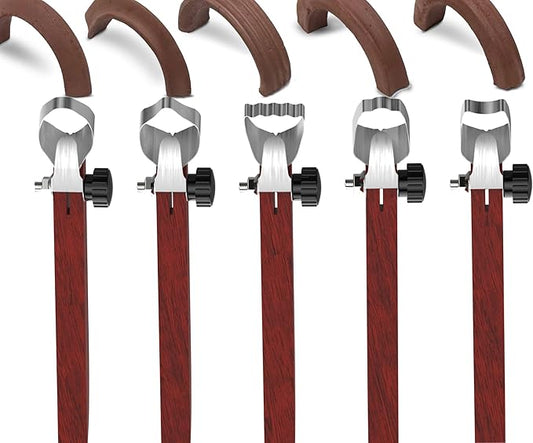 GEOCCI 5 Pcs Pottery Handle Making Tool Pottery Carving Tools Sculpture Scraper Pottery Clay Extruder Tool Handle Shape Tool for Teacup Mug Cup Handle Making