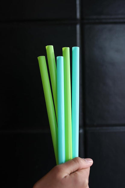 Karat [1,600 ct] 9" Boba Straws (10mm Diameter), Individually Wrapped, Assorted Solid Colors (C9060s)