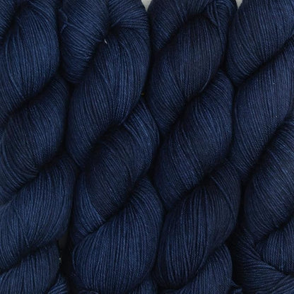 KnitPro Symfonie Hand Dyed Yarn | Extra Fine Merino Wool & Polyamide Blend for Knitting & Crocheting, Fingering Weight, Oeko-TEX Certified 400m, 100g Skein | Terra Semi-Solid Delhi Blue