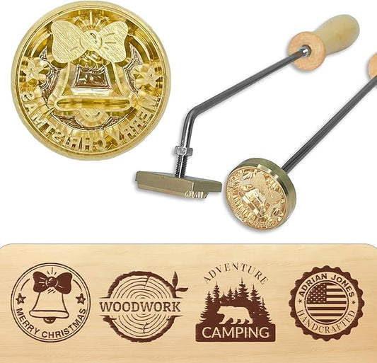 Custom Branding Iron for Wood - Make Your Own Personalized Logo into a Metal Mold That Will Leave a Lasting Mark on Your Craft - Wedding Stamps Personalized Branding Iron for Meat Wood Paper Plastic