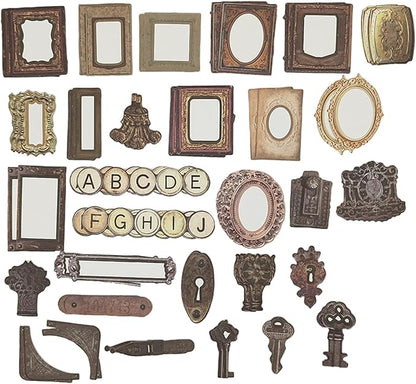 Vintage Scrapbooking Supplies Pack(100 Pieces) for Junk Journal Planners Decoupage Paper Aesthetic Cottagecore Collage Craft Album (07)