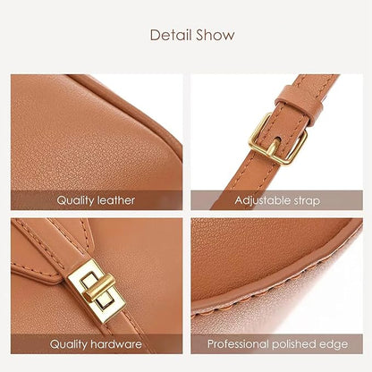 POPSEWING DIY Leather Bag Kit, DIY Shoulder Bag Kit for Girlfriend Christmas Personalized Gift(Dark)