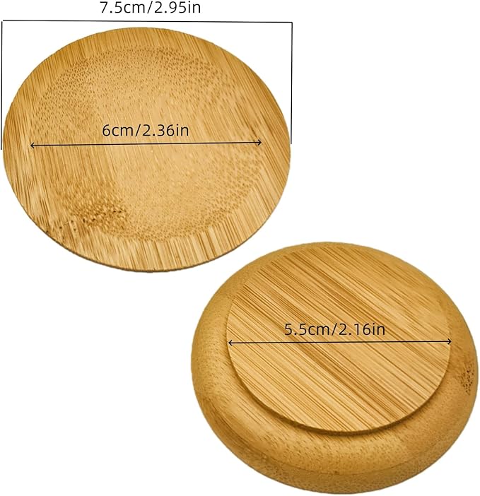 4PCS Mosaic Bamboo Coasters for Crafts, Blank Base Trays, Drinking Cup Coaster, Plant Coaster, Art Plate,DIY Mosaic Supplies (Bowl Shaped)