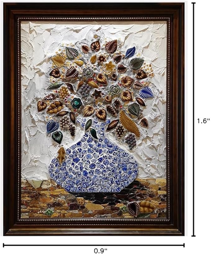 1.1 LB Porcelain Ceramic Mosaic Tiles,Broken Irregular Mosaic Tiles for DIY Craft Floor,Kitchen,Pool, Flower Pots Mosaic Making Supplies (Porcelain 08)